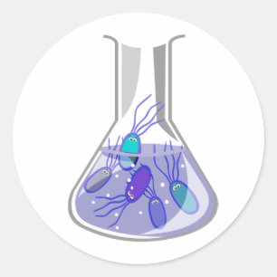 Kultur-Flasche Runder Aufkleber