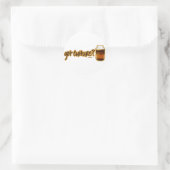 Kultur got? Kombucha Runder Aufkleber (Tasche)