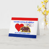 Kultur-Hauptstadt von Amerika Altal 2009 Karte (Gelbe Blume)