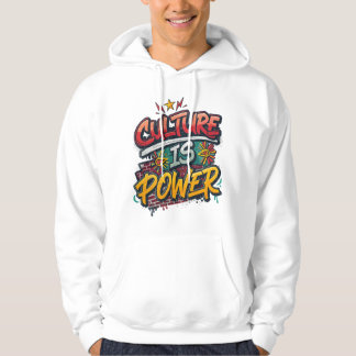 Kultur ist Macht Black History Month Black Kapuzen Hoodie