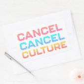 Kultur-Meme abbrechen Benutzerdefinierte Hintergru Rechteckiger Aufkleber (Umschlag)