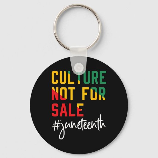 Kultur Nicht Zu Verkaufen Juneteenth, Juneteenth 1 Schlüsselanhänger (Vorderseite)