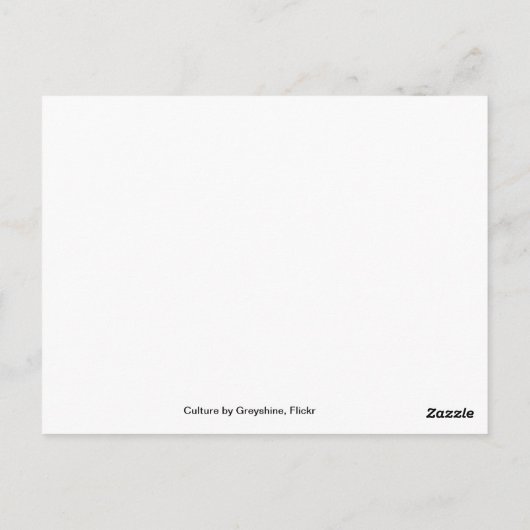Kultur Postkarte (Rückseite)