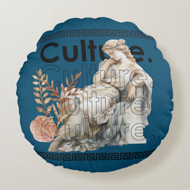Kultur Rundes Kissen (Vorderseite)