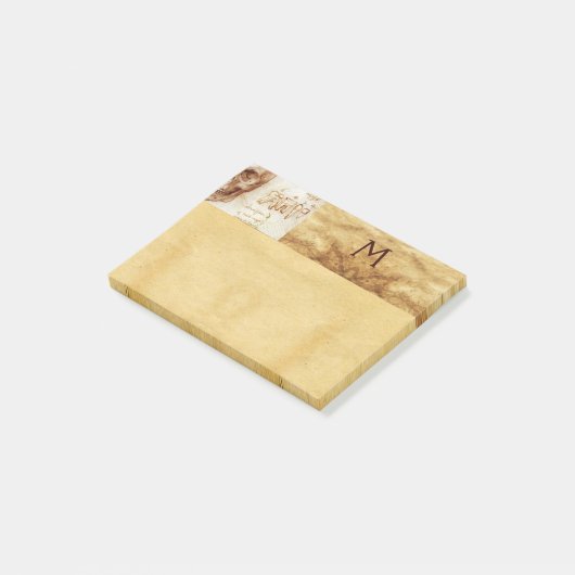 KULTUR UND ZÄHNE, ZAHNKLINIK, ZAHNMONOGRAMM POST-IT KLEBEZETTEL (angewinkelt)