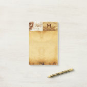 KULTUR UND ZÄHNE, ZAHNKLINIK, ZAHNMONOGRAMM POST-IT KLEBEZETTEL (Auf Schreibtisch)