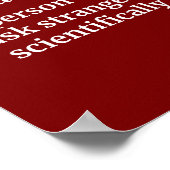 Kulturanthropologe - Funny Definition Poster (Ecke)