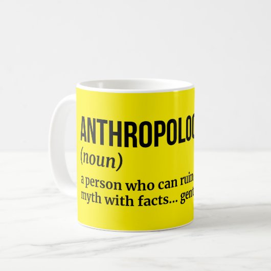 Kulturanthropologe - Funny Mug Kaffeetasse (Vorderseite Links)
