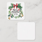 Kulturdekoration Weihnachtsfest Mitteilungskarte (Vorne/Hinten)