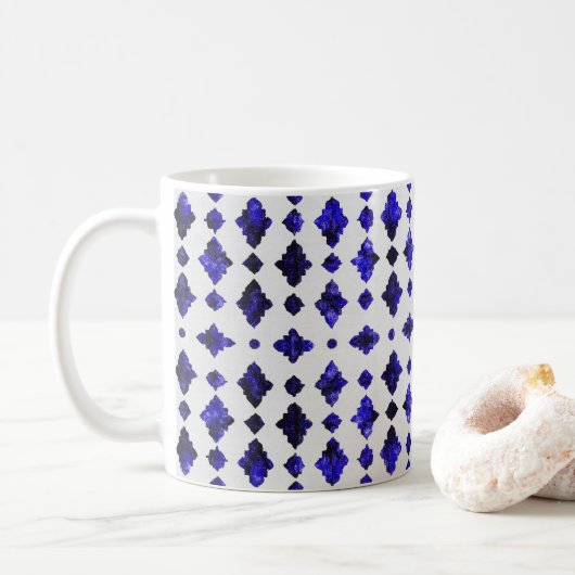 Kulturdenkmäler - Geometrischer marokkanischer Sti Kaffeetasse (Mit Donut)