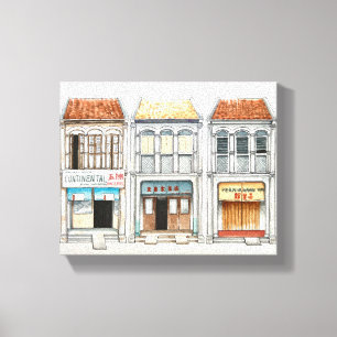 Kulturdenkmäler Penang Leinwanddruck