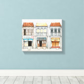 Kulturdenkmäler Penang Leinwanddruck (Insitu (Holzboden))