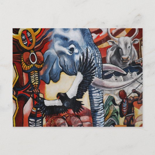 Kulturdorf Lesedi Postkarte (Vorderseite)