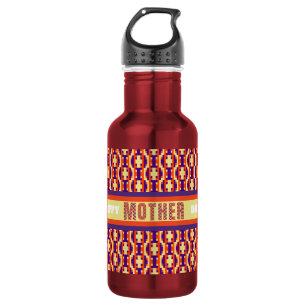 Kulturelle Fusion Geometrisch Nahtlos Edelstahlflasche