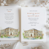 Kulturelle Hochzeit in Chicago Einladung