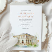 Kulturelle Hochzeit in Chicago Einladung