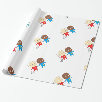 Kulturelle Kinder Kunst Babies St. Nicholas Sinter Geschenkpapier