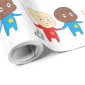 Kulturelle Kinder Kunst Babies St. Nicholas Sinter Geschenkpapier (Rolleneckpunkt)