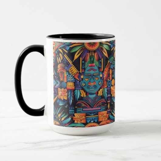 Kulturelle Saphir "Epochal Symmetry" Artisan Combo Tasse (Links)