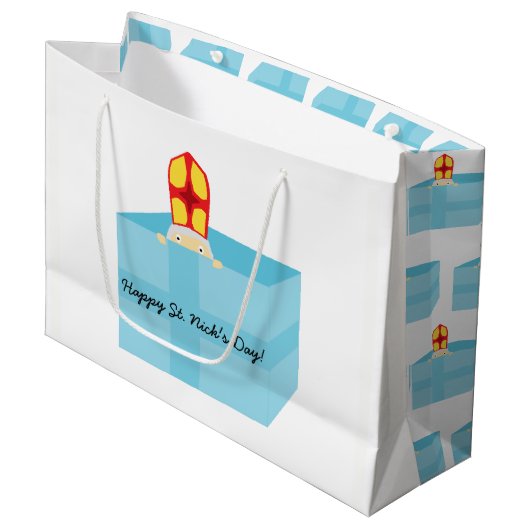 Kulturelle Sehenswürdigkeiten Lugano Große Geschenktüte (Vorderseite Schrägansicht)