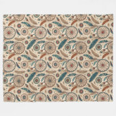 Kultureller Träumer im Warmstil Fleecedecke (Vorderseite (Horizontal))