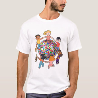 Kulturelles Diversity Welt Flaggen Unterschiedlich T-Shirt