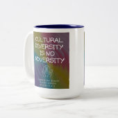 Kulturelles Diversity Zweifarbige Tasse (Vorderseite Links)