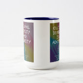 Kulturelles Diversity Zweifarbige Tasse (Mittel)