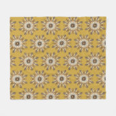 Kulturelles Mandala-Design Fleecedecke (Vorderseite (Horizontal))