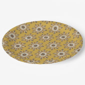 Kulturelles Mandala-Design Pappteller (Schrägansicht)