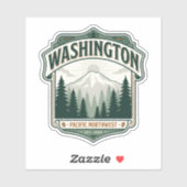 Kulturerbe des Bundesstaates Washington Aufkleber (Blatt)