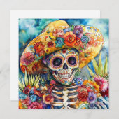 Kulturfeiertag der Toten Einladung (Vorne/Hinten)