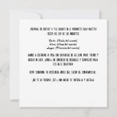 Kulturfeiertag der Toten Einladung (Rückseite)