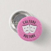 Kulturgeier Button (Vorne & Hinten)