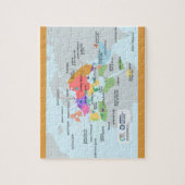 Kulturkarte der jüdischen Sprachen Puzzle (Vertikal)