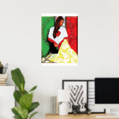 Kulturmädchen Poster (Heimbüro)