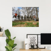 Kulturpark Blount Jumping Statue Poster (Heimbüro)