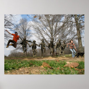 Kulturpark Blount Jumping Statue Poster