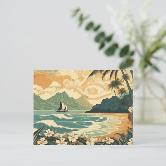 Kulturpostkarte der Insel 01 Postkarte (Stehend Vorderseite)