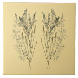 Kulturschätze des Sommers auf einer Keramik - C Fliese