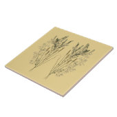 Kulturschätze des Sommers auf einer Keramik - C Fliese (Seite)