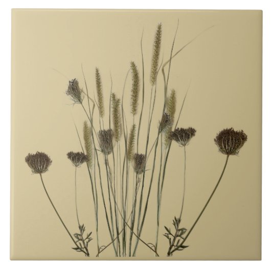 Kulturschätze des Winters (A) auf einer Keramik Fliese (Vorderseite)