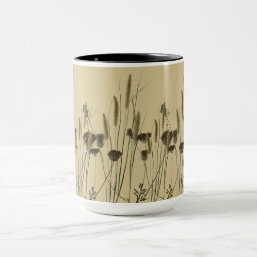 Kulturschätze des Winters (A) auf einer Tasse (Zentrum)