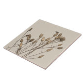 Kulturschätze des Winters auf einer Keramik - C Fliese (Seite)