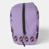 Kulturtasche mit violettem Blumenmuster Waschbeutel (Rechts)