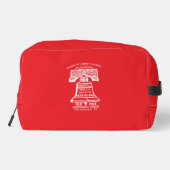 Kulturtasche - Rot (personalisiert) Waschbeutel (Rückseite)