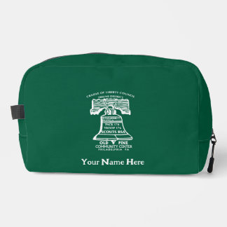 Kulturtasche - Waldgrün (personalisiert) Waschbeutel