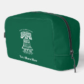 Kulturtasche - Waldgrün (personalisiert) Waschbeutel (Rechte Ecke)