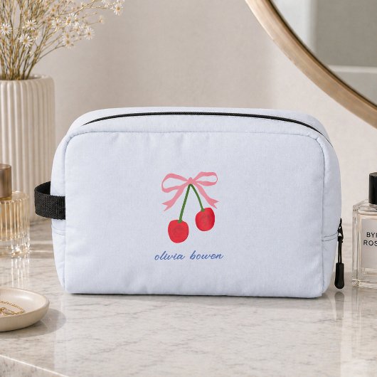 Kulturtaschen | Kirschroter Charmeur-Bow Cute Waschbeutel