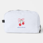 Kulturtaschen | Kirschroter Charmeur-Bow Cute Waschbeutel (Vorderseite)